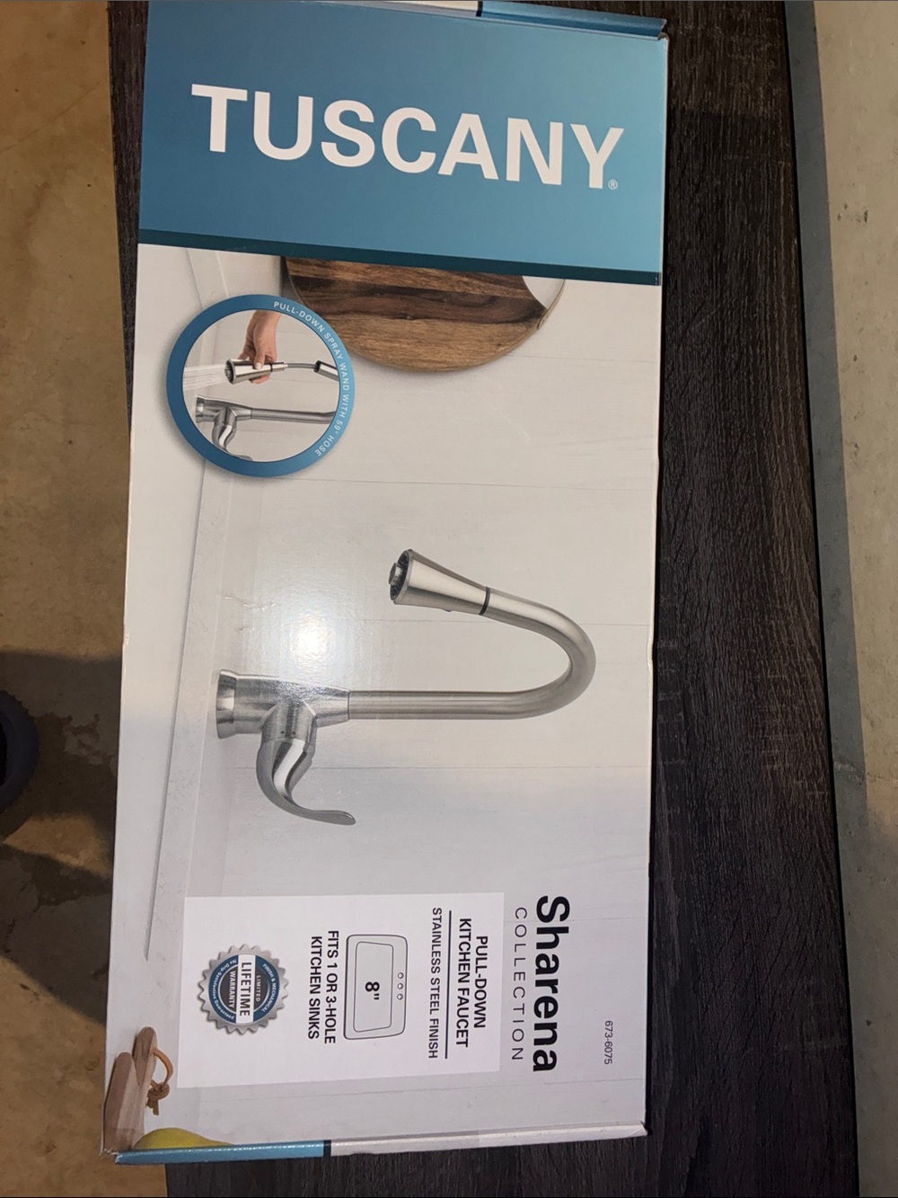 Tuscany Sharena Stainless Steel Kitchen Faucet - Brushed Silver